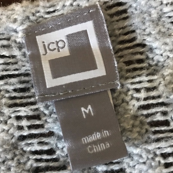 ⚡️⚡️JCPenney Cute Detailing Gray Knit Sweater⚡️⚡️ - Picture 5 of 6